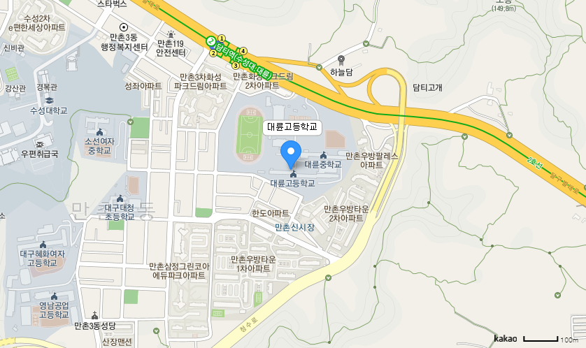 학교 찾아오시는 길 지도